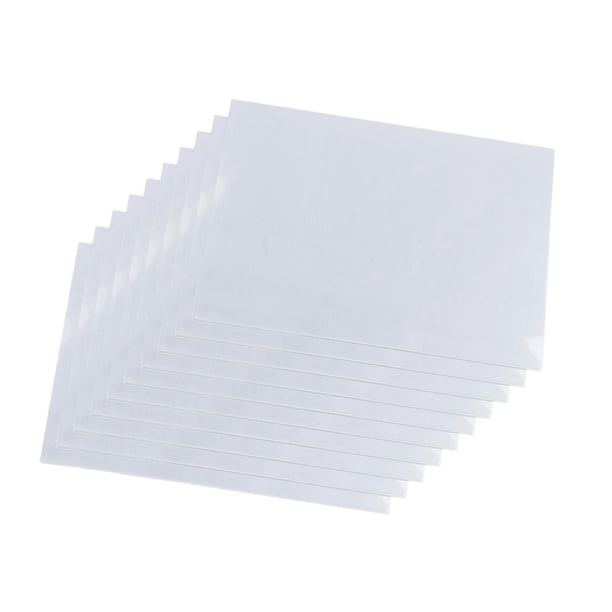 10 hojas de papel retráctil para arte (14,5 x 20 cm) para manualidades creativas, material para hacer a mano, accesorio de bricolaje, versátil y Transparente
