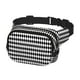 thumbnail image 2 of Fotbe Black And White Diamonds Cangurera Cuadrada con Estampado de Doble Capa, Bolsa de Cintura Ajustable Mini para Hombres y Mujeres, 2 of 9