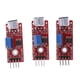 thumbnail image 2 of Paquete de 3 sensores de micrófono AVR PIC Módulo de detección de sonido de sensibilidad con luz indicadora para , rojo Yotijar Sensor de micrófono, 2 of 6
