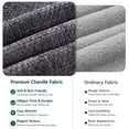 thumbnail image 5 of BEHOST 130" 8-Piece Modular Sectional Sofa, Boneless Cloud Couch with Extra Deep Seats, Washable Chenille Sofa Set for Living Room, Chenille Dark Gray, 5 of 8