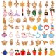 thumbnail image 3 of Juego de 280 pulseras con abalorios, 20 piezas, brazalete extensible, pulseras de alambre ajustables, surtidas con 60 colgantes de oro y 200 anillos abiertos para mujer, fabricación de joyas. Adepaton WMZL-1613, 3 of 7