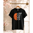 thumbnail image 1 of Unisex Short Sleeve Basketball T-Shirt S-5XL, 1 of 4