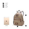 thumbnail image 7 of MKF Collection Alice Women's Backpack Purse Fashion, Bag Casual Travel by Mia k. - Chocolate, 7 of 7