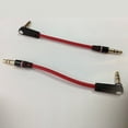 thumbnail image 2 of Short 20cm Black 3.5mm Jack to Jack Aux Cable Male to Male Stereo Audio Cable, 2 of 2