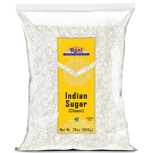Rani Indian Sugar (Cheeni) 28oz (800g) - Tout Naturel / Compatible Sans Gluten / Sans Colorants / Casher / Végétalien / Origine Indienne