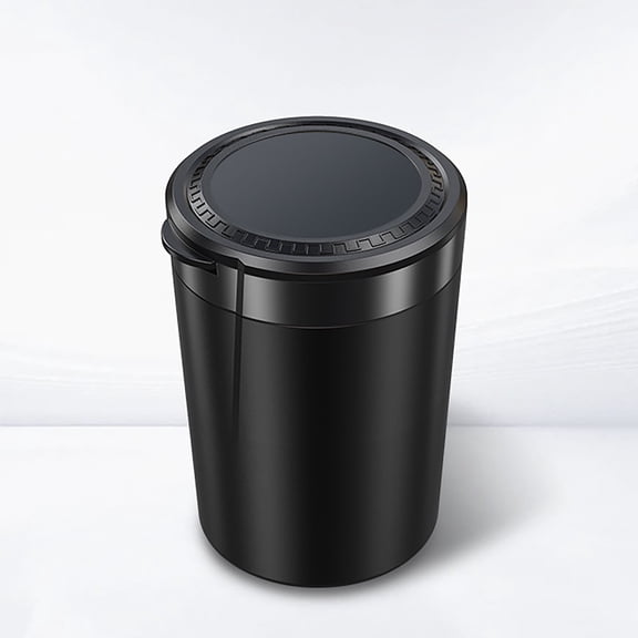 A Car Ashtray With Metal Inner Compartment And No Logo Design For Smoking