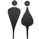 thumbnail image 1 of 2 letreros de baño acrílicos para hombres y mujeres, letreros para puertas de baños, letreros para negocios, oficinas, puertas públicas, 1 of 7