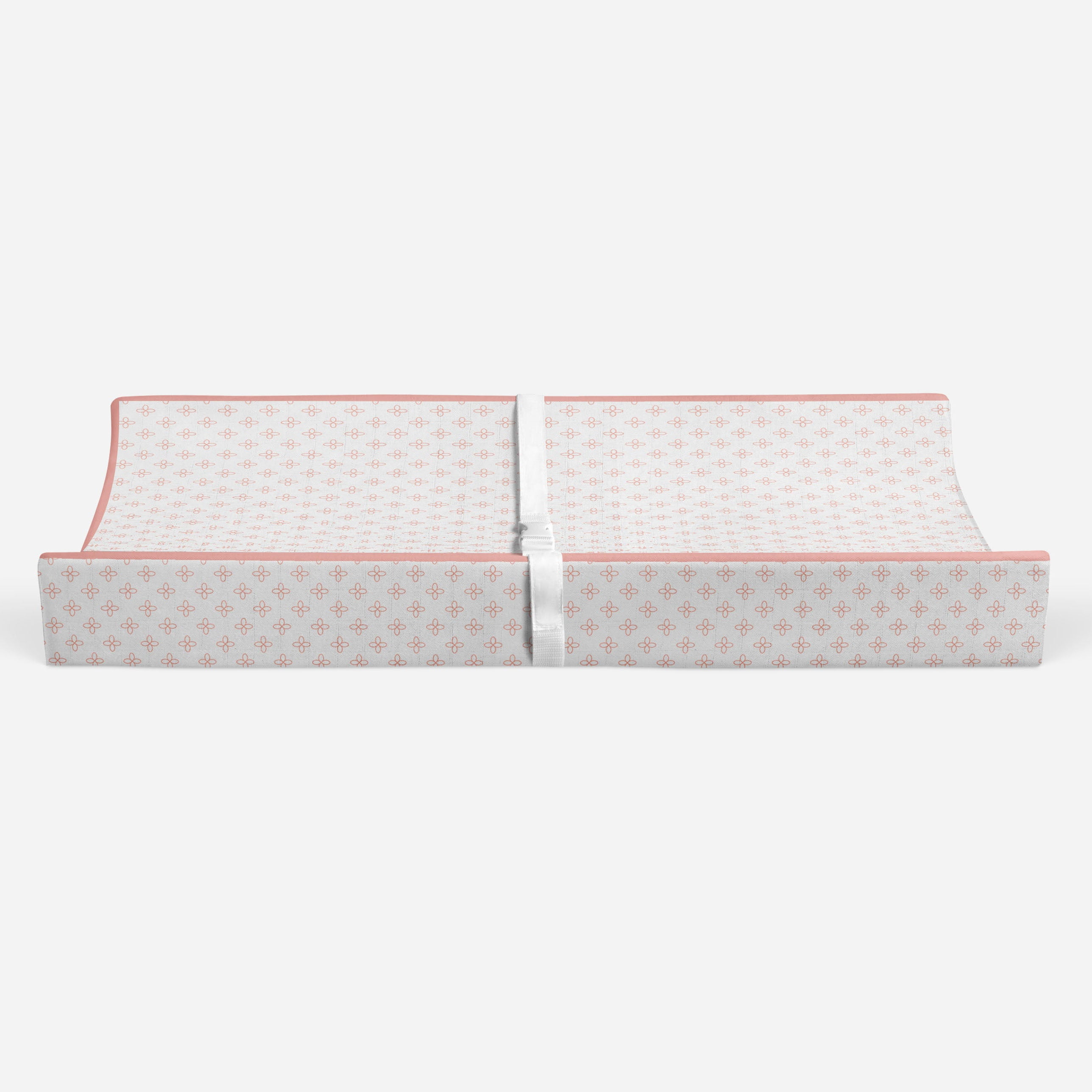 Bacati - Petals Coral Quilted Muslin Changing Pad Cover