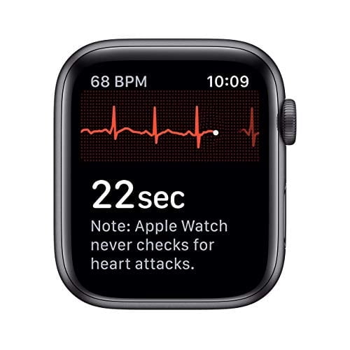 Restored Apple Watch Series 5 (GPS/LTE, 40MM) Space Gray Case + Black Sport Band (Refurbished)