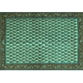 thumbnail image 1 of Ahgly Company Indoor Rectangle Persian Turquoise Blue Traditional Area Rugs, 2' x 4', 1 of 4