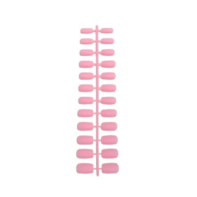 1 Set Glue on Nails Finger Decorative Medium Length Files Stick Full Cover Wraps Art Decals Artificial Beauty Tool Manicure Kit Decorations 6