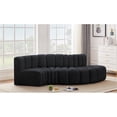 thumbnail image 2 of Meridian Furniture Arc Black Velvet Modular Sectional, 2 of 9