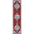 thumbnail image 3 of SAFAVIEH Brentwood Cahal Oriental Runner Rug, Red/Ivory, 2' x 8', 3 of 11