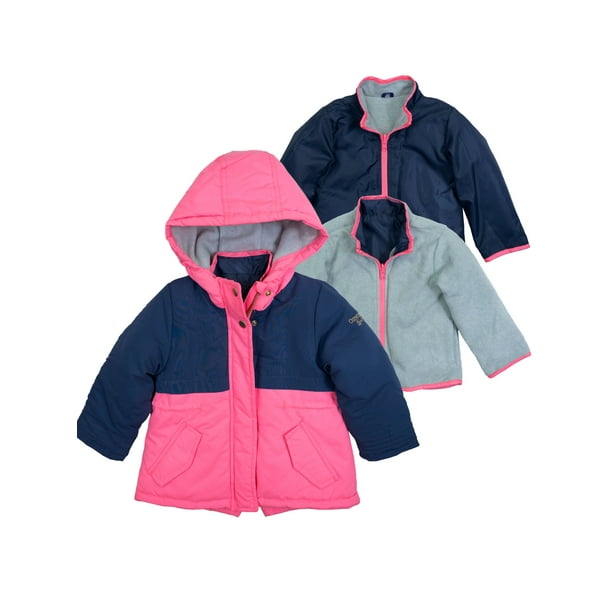 Oshkosh B'gosh OshKosh Little Girls Winter Coat 4 in 1 Heavyweight