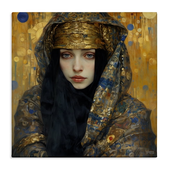Stupell Industries Glam Woman with Ornate Veil Canvas Art, 17 x 17, by RB