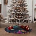 thumbnail image 4 of Sikiie Colorful Flower Tiger Nativity Christmas Tree Skirt, Jesus Christian Winter Holiday Tree Mat Decoration(30-48IN)30", 4 of 6