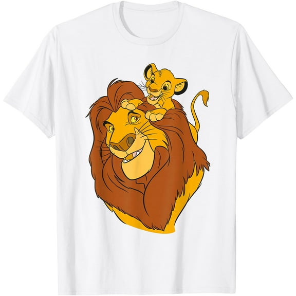 The Lion King Simba and Mufasa Father and Son DTG Print Unisex T-Shirt