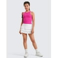 thumbnail image 3 of CRZ YOGA Girls Butterluxe Double Lined Racerback Tank Tops High Neck Dance Yoga Athletic Casual Kids Teen, 3 of 6
