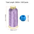 thumbnail image 2 of Unique Bargains Polyester Embroidery Thread Thread Spools Savers Kit, Light Purple Blue, 2 of 6