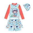 thumbnail image 2 of LRen Boys' Swimwear Toddler Cartoon Print Two Piece 3t Swimsuit Boys Summer Beach Casual Fashion Loose Beach Swimwear Sets, 2 of 3