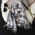 thumbnail image 4 of 2023 Moda Estampado Floral Gasa Hijab Bufanda Mujeres Pareo Señora Bandanas Toallas de Playa Verano Musulmán Velo Wrap Fular Femenino, 4 of 5
