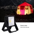 thumbnail image 3 of Lámpara portátil para exteriores de 15 W, luz LED solar para campamento recargable por USB, color negro, 3 of 8