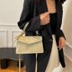 thumbnail image 5 of PU Leather Shoulder Bag | Fashion Handbag Messenger Tote | Adjustable Strap Crossbody | Casual Business Purse for Women | 9.06x5.51x1.97in | 1Pc | Black White Coffee Khaki Blue, 5 of 6