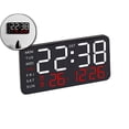 thumbnail image 1 of Dvruxg Large Digital Wall Clock, Led Alarm Clock with Big Digits, Date, Temperature, DST, Modern Decor Design for Desk, 5-Level Brightness for Room, Bedroom, Gift, 1 of 5