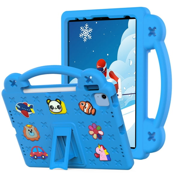 Jiahe Cover Case for iPad 10th Generation 2022,Durable Shockproof Protective EVA Foam Cute Cover with Handle Stand & Pencil Holder for Apple iPad 10th Gen 10.9" 2022, Skyblue