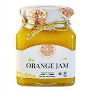 Giusto Sapore Gourmet Italian Orange Jam, 55% Fruit, All Natural, Gluten Free, Non GMO, 12oz - Imported from Italy and Family Owned