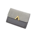 thumbnail image 4 of Lady Money Clip PU Leather Multiple Card Slots Credit Card Bag Money Bags Card Holder Women Purse Short Wallet GREY, 4 of 8
