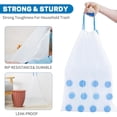 thumbnail image 5 of 4 Gallon Small Drawstring Trash Bags,Unscented,Ultra Strong,White,120 Count, 5 of 8