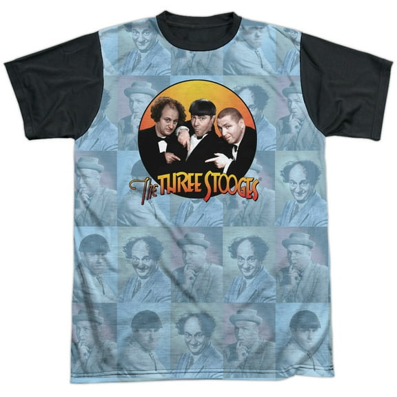 Three Stooges Portraits Unisex Adult Halloween Costume Sublimated T Shirt