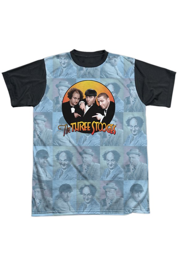 Three Stooges Portraits Unisex Adult Halloween Costume Sublimated T Shirt