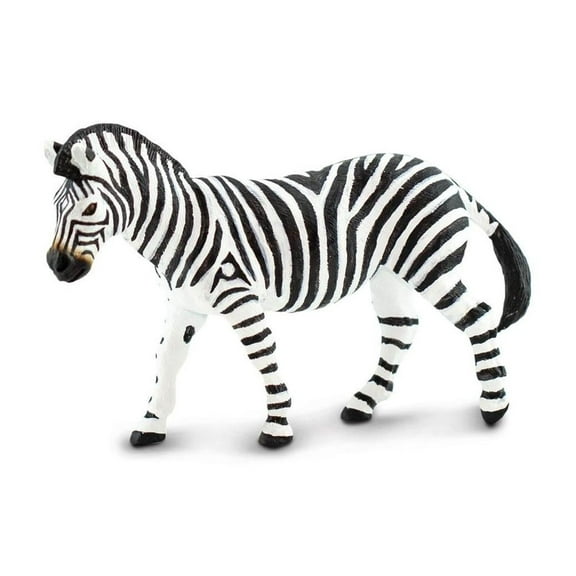 Safari Ltd. Plains Zebra Figurine - Realistic 5" Model Figure - Educational Toy for Boys, Girls & Kids Ages 1 