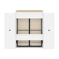 thumbnail image 6 of Atlin Designs Wood Full Murphy Bed with Closet Organizer in Bark Gray/White, 6 of 7