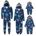 thumbnail image 4 of Odeerbi Matching Family Christmas Pajamas Sets Parent-Child Warm Hooded Jumpsuit Set Xmas Printed Home Wear Loungewear Sleepwear Jammies for Dad, 4 of 7