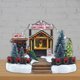 thumbnail image 1 of Navidad invierno nieve paisaje pueblo casa tienda con accesorios de Navidad hogar Festival vacaciones decoración para perfecl Casa de miniaturas de resina, 1 of 8