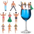thumbnail image 1 of Cup Pendant Landscape Character Cup Drinkware for Cup Identification Assorted Color 8Pcs, 1 of 4