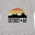 thumbnail image 4 of Inktastic Detroit Michigan Skyline Retro Girls Toddler Dress, 4 of 5