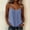 Blue women loose fit tank top a1, variant on Loose Fit Sleeveless Tank Top for Women, Casual V Neck Solid Basic Top, Soft Stretch Strappy Tee for Travel Office Home Everyday Wear, Blue L