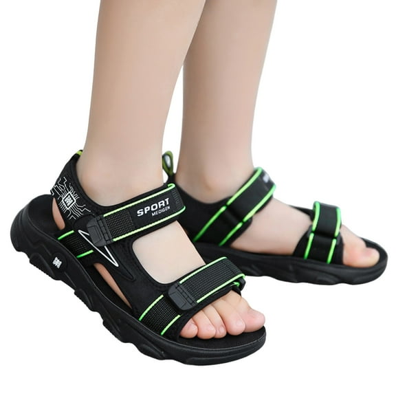 Mepaouo Kids Boys Summer Sports Sandals Open Toe Athletic Outdoor Hiking Beach Shoes for Toddler