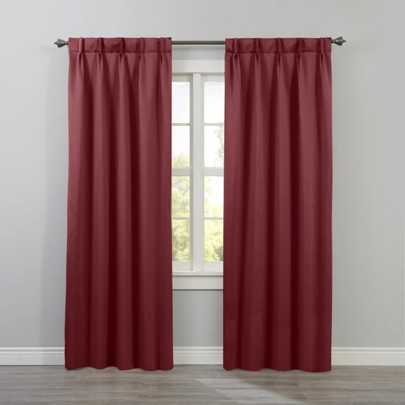 BrylaneHome BH Studio Room-Darkening Pinch Pleat Panel