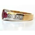 thumbnail image 5 of 2.66CT NATURAL FINE GEM RUBY DIAMOND RING PRINCESS CUT ACCENTS 14KT, 5 of 11