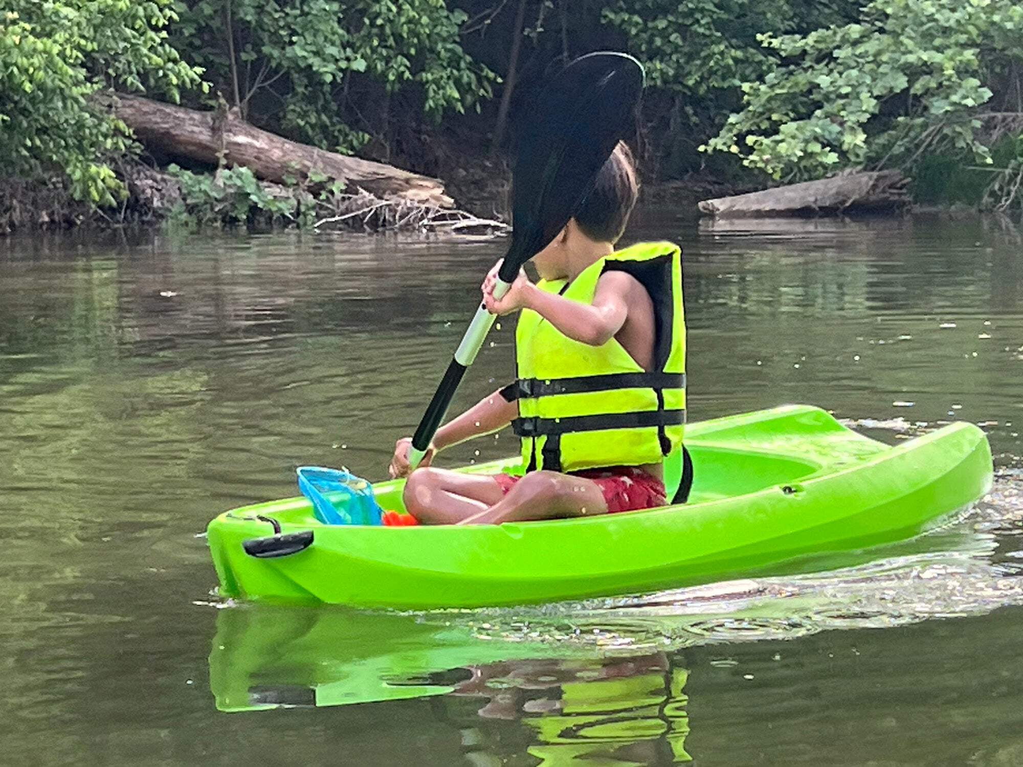 Hardcore Water Sports 58" Kids Kayak Paddle | River Tubing paddle | Double Oars for River Run