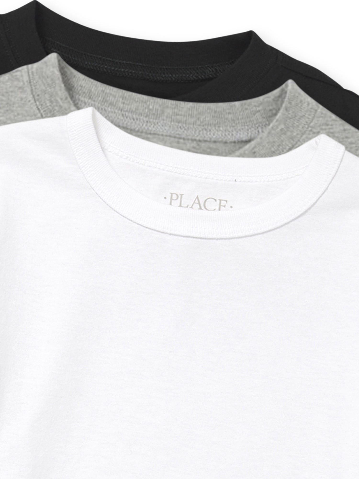 The Children's Place Boys Long Sleeve Layering T-Shirt, 3-Pack, Sizes XS-XXL