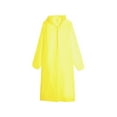 thumbnail image 2 of Mrmaere Reusable EVA Rain Ponchos for Adults; Lightweight Unisex Rain Coats with Snaps; Packable Travel Rain Gear for Men and Women Yellow, 2 of 6