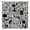 Black Gray, variant on Halloween Shower Curtain Gothic Black Alchemy Magic World Witch Witchcraft Moon Star Spooky Holiday Happy Halloween Fabric Bathroom Decor Curtain with Hooks