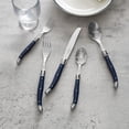 thumbnail image 4 of French Home Laguiole Connoisseur 20-Piece 18/10 Stainless-Steel Flatware Set with Navy Handles, 4 of 6