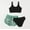 NJ Light Green girls rash guard bathing suit, variant on 5T Swimsuit Girls Two Piece Girls 3 Piece Bathing Suit Summer UPF 50+ Racerback Swimsuit with Shorts Beach Tankini Sets 8-15 Years